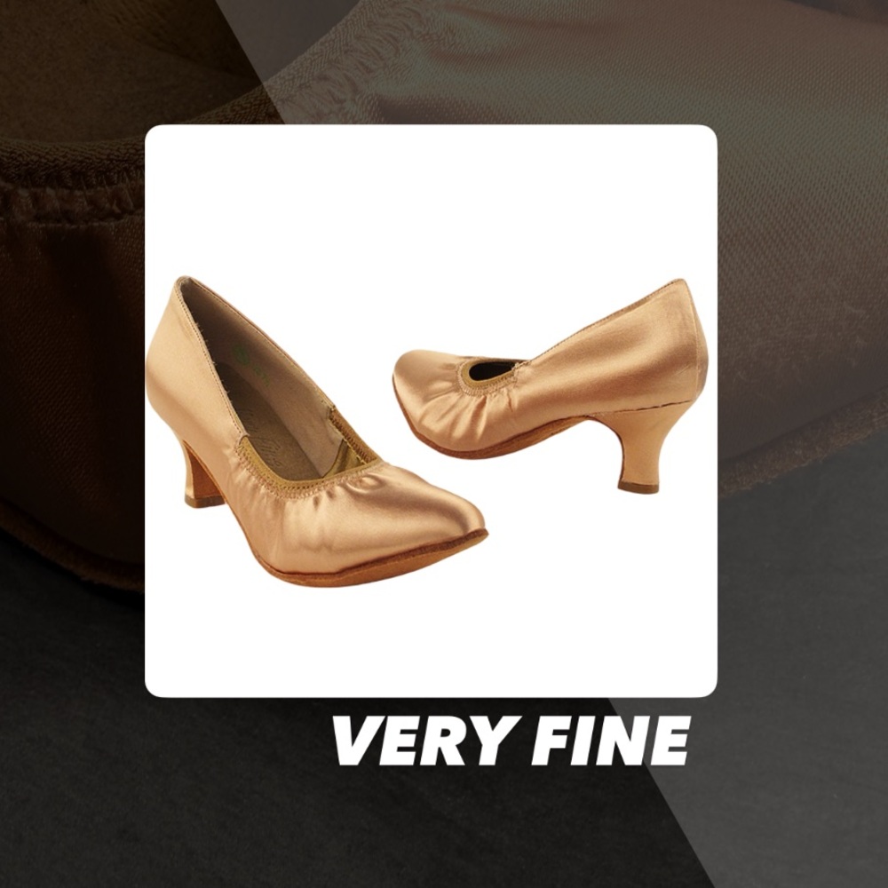 GUC Very Fine S9107 Tan Satin Smooth Dance Shoes